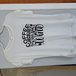 Sugar & Rose Coffee T-shirt. Nwot!